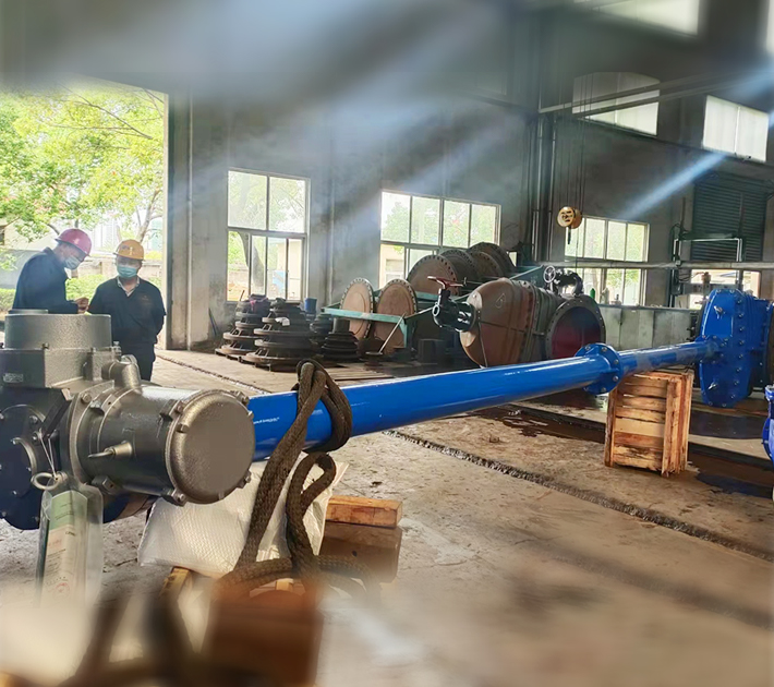 DN1000 Extension stem double flange soft seal gate valve