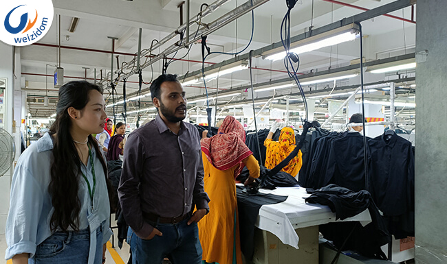 Visited our garment factory customer in Bangladesh