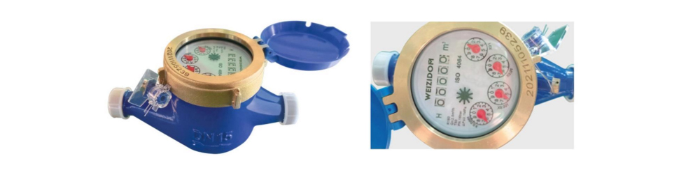 Dry-dial Brass body water meters